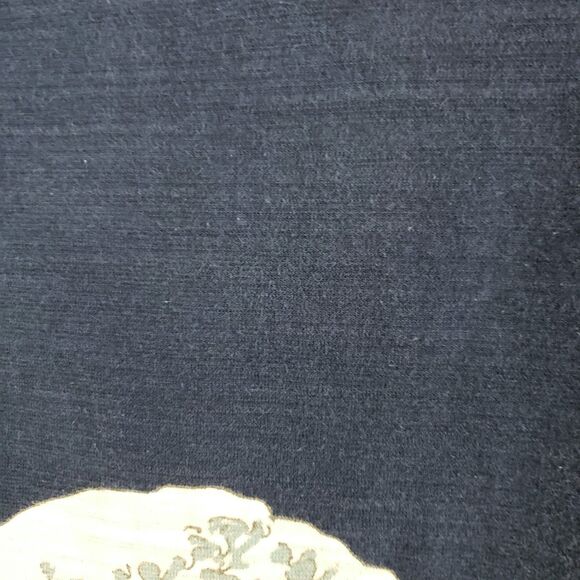 Godzilla Wave T-Shirt Toho Mens L Blue Short Sleeve Heavy Cotton Ukiyo-e - Picture 7 of 10